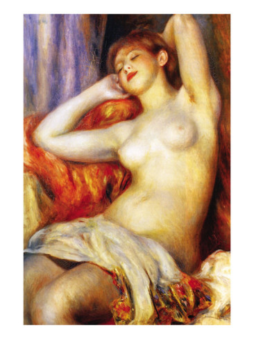 The Sleeping - Pierre-Auguste Renoir painting on canvas